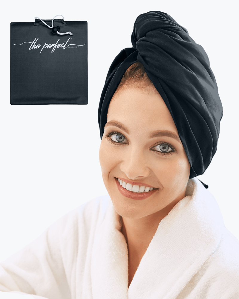 Black Microfiber Hair Towel Curly Girl Approved The Perfect Haircare