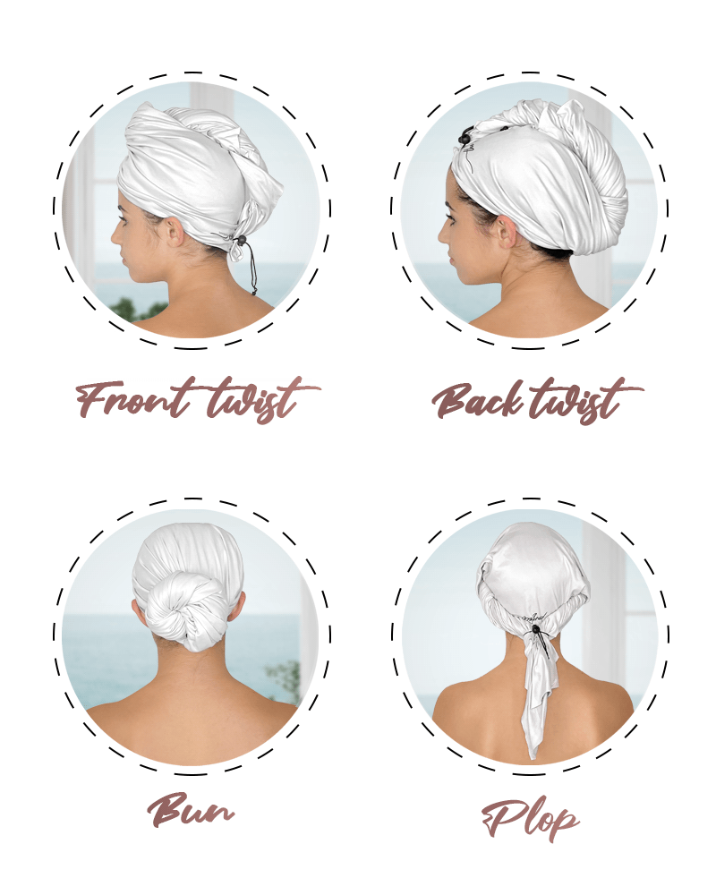 Wet Hair How Do You Use A Hair Turban Satin Microfiber Hair Towel