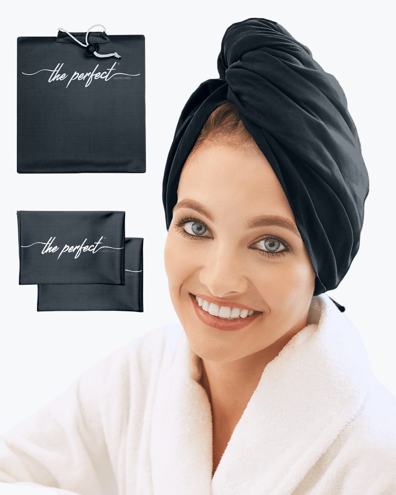 Black Hair Towel And Curl Scrunching Towel Bundle The Perfect Haircare